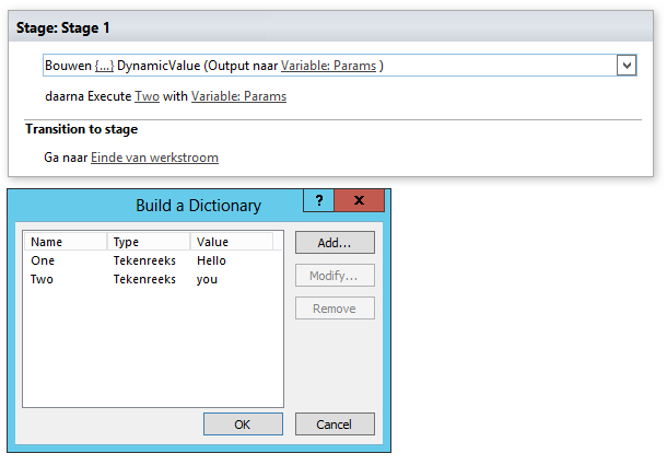 first sample workflow